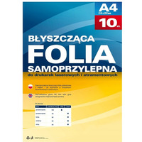 Folia samoprzylepna do drukarek atramentowych przezroczysta bysk (10ark.) 434020 ARGO