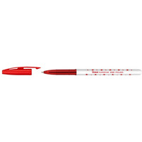 Długopis S-FINE czerwony GWIAZDKI TO-059 TOMA