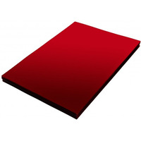 Okładka foliowa do bindowania A4 NATUNA czerwona przezroczysta 0, 20mm (100szt)