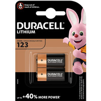 Bateria DURACELL Lithium CR123/CR123A/CR17345/DL123/DL123A litowa foto blister (2szt)