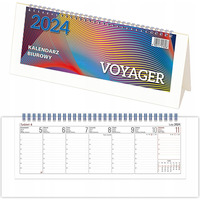 Kalendarz biurowy VOYAGER (H4b) - biay 268x97mm 2024 TELEGRAPH