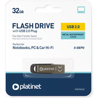 Pami USB 32GB PLATINET S-DEPO USB 2.0 metalowy wodoodporny (44847)