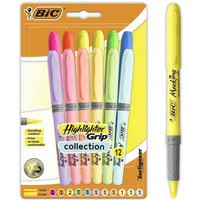 Zakre�lacz HIGHLIGHTER GRIP 6x pastel, 6x neon 992562 BIC