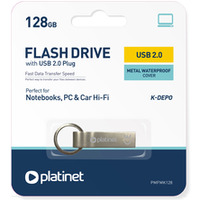 Pami USB 128GB PLATINET K-DEPO USB 2.0 metalowy wodoodporny (45679)