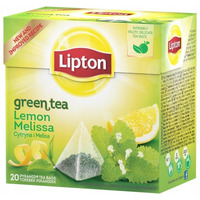 Herbata LIPTON PIRAMID zielona(20torebek ) Lemon & Melisa Cytryna i Melisa