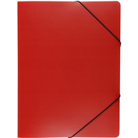 Teczka A4 z gumk szeroka czerwona TG-02-01 BIURFOL