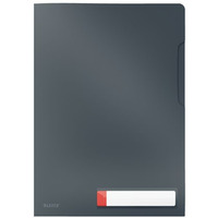 Folder A4 z kieszonką na etykietę, szara 47080089 LEITZ