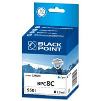 Tusz BLACK POINT (BPC8C) niebieski 1180str zamiennik CANON (CLI-8C/0621B001) IP4200/4300/4500/5200