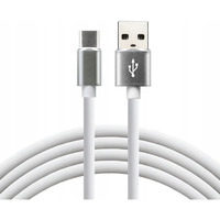Kabel USB - USB-C EVERACTIVE 1,5m 3A biały (CBS-1.5CW)