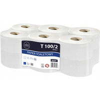 Papier toaletowy biały 100m 2w(12 rolek) celuloza JUMBO ELLIS COMFORT 6255
