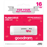 Pamięć USB GOODRAM 16GB UME2 biały USB 2.0 UME2-0160W0R11-V wer.VALENTINE