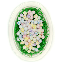 Jajko styropianowe kolorowe nakrapiane wys. 1,8cm (100szt) WPJ-8789 ALIGA