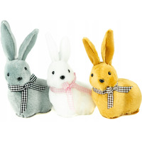 Krliczki Wielkanocne mix kol. wys.13 cm (3 szt.) WKZ-8092 ALIGA