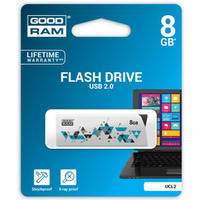 Pamięć USB GOODRAM 8GB UCL2 biały USB 2.0 UCL2-0080W0R11