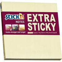 Notes samoprzylepny EXTRA STICKY 76x76 ty pastel 90k STICK`N 21660