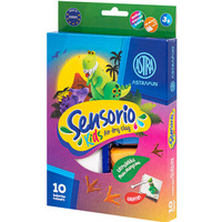 Masa plastyczna lekka DINOZAURY Sensorio Kids 10 kolorów 336123022