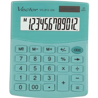 Kalkulator VECTOR VC-812-GN 12p zielony pastelowy