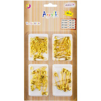 Agrafki złote mix wielkości (100 szt.) AGR-0910 ALIGA