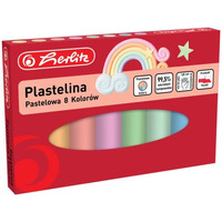Plastelina 8 kolorw pastelowa 9588880 HERLITZ