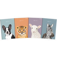 Zeszyt szkolny A5 Brulion 96 kartek w lini� z marginesem SWEET ANIMAL 70g 400169480 TOP 2000