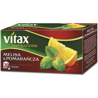 Herbata owocowo-zioowa VITAX INSPIRATIONS (20 torebek z zawieszk) 33g Melisa&pomaracza
