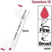 Marker alkoholowy dwustronny GERANIUM PP915-15 ARTIX
