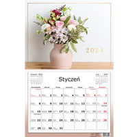Kalendarz jednodzielny 32x50cm Kwiaty INTERDRUK