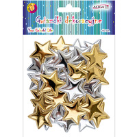 Gwiazdki dekoracyjne zote i srebrne 3,3cm 40szt. GW-8275 ALIGA