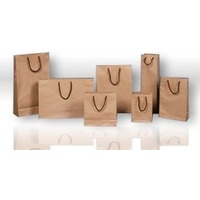 Torebka prezentowa na butelkę KRAFT ROZETTE