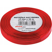 Wst��ka satynowa 12mm/32m ws12-33 bordo BREWIS