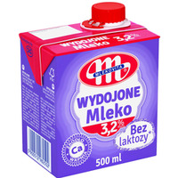 Mleko MLEKOVITA WYDOJONE UHT bez laktozy 3, 2% 0.5L