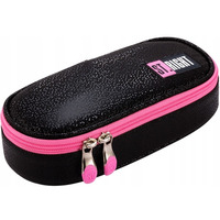 Piórnik szkolny dla dziewczynki Saszetka błyszcząca PC-01 BLACK GLITTER St.Majewski