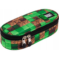 Piórnik szkolny dla chłopca Saszetka z wewnętrzną klapką PC-01 PIXEL CUBES St.Majewski