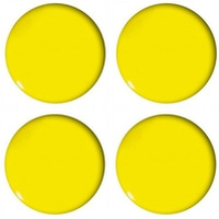 Magnesy do tablic żółte wypukłe 40mm/4 GM303-PY4 TETIS