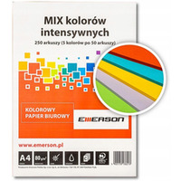 Papier ksero A4 mix intensywny 250ark EMERSON 1001250n