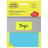 Etykieta w 5 kolorach 98x51mm (30 arkuszy = 90 etykiet) do opisu r�cznego 51046 AVERY ZWECKFORM