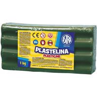 Plastelina Astra 1 kg zielona ciemna 303111019 ASTRA