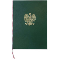 Ok�adka na dyplom z or�em -zielona WARTA A 339-077