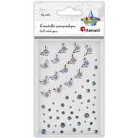 Kryszta³ki samoprzylepne MOTYLE + Kropki (64 sztuki) 627664 24SL0341 TITANUM