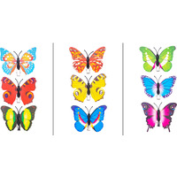 Motylki dekoracyjne na klipsie 7,5cm (3) MOD-5397 ALIGA