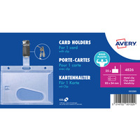 Holder plastikowy na karty 54x85mm (25 sztuk) 4826 AVERY