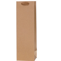 Torebka prezentowa 11x36x10cm Lux Kraft Q na butelk ROZETTE