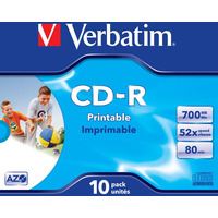 Płyta CD-R VERBATIM JC do nadruku DataLife+AZO 700MB x52 43325