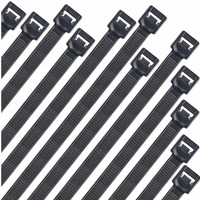 Opaska zaciskowa/opaska kablowa/zip/raps/trytytka 350x4, 8mm (100szt) czarna LEXTOOL (LXOP29)