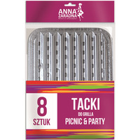 Tacki do grilla (8 sztuk) 28,5cm x 22,5cm ANNA ZARADNA AP-1766