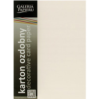 Karton ozdobny Kratka kremowy 220g. (20szt.) 201632 Galeria Papieru