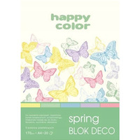Blok DECO SPRING A4 20ark.170g. 5 kolor�w HA 3817 2030-110 HAPPY COLOR