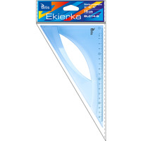 Ekierka prostoktna 19cm NIEBIESKA BL014-B TETIS