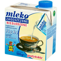Mleko GOSTYŃ zagęszczone niesłodzone LIGHT 500g