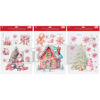 Witra� z brokatem domek z piernika wielokrotnego u�ycia (bez kleju, nie brudz�cy) WB-43 ALIGA